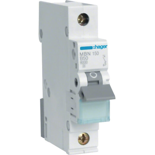 Hager Leitungsschutzschalter 1pol. B-50A, 6kA MBN150